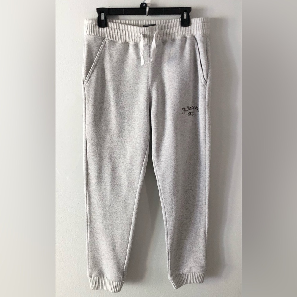 Billabong Gray Jogger Knit Sweater Sweatpants Casual Streetwear Beach